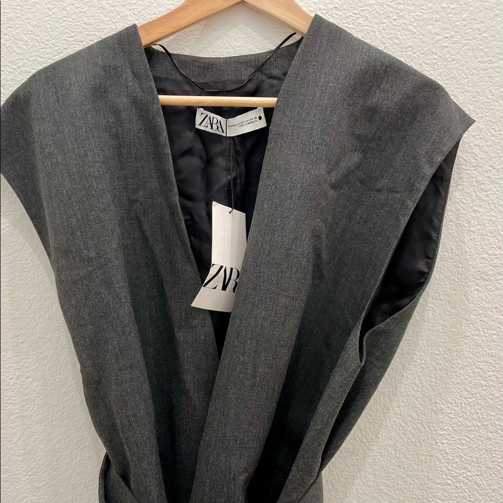 Zara Waistcoat Vest with Belt - Picture 11 of 15